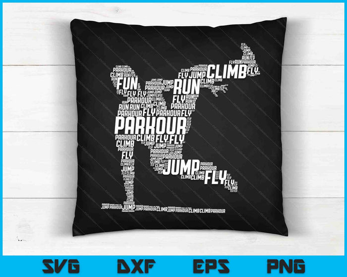 Parkour Freerunner Freerunning Traceur Kids Mannen Jongens SVG PNG Digitale Snijbestanden