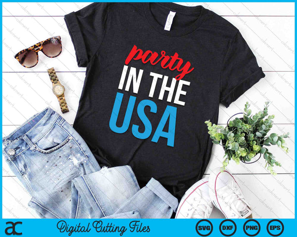 Party In The USA SVG PNG Digital Cutting Files