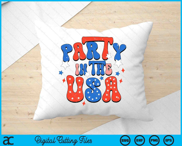 Party In The USA 4th Of July Independence Day USA SVG PNG Digital Printable Files