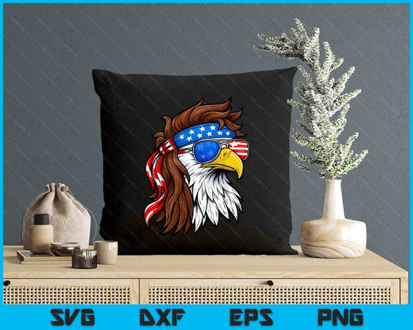 Patriotic Bald Eagle Mullet Usa American Flag 4Th Of July SVG PNG Digital Printable Files