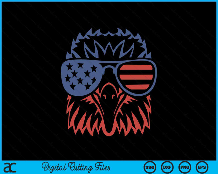 Patriotic Eagle 4th of July USA American Flag SVG PNG Digital Printable Files