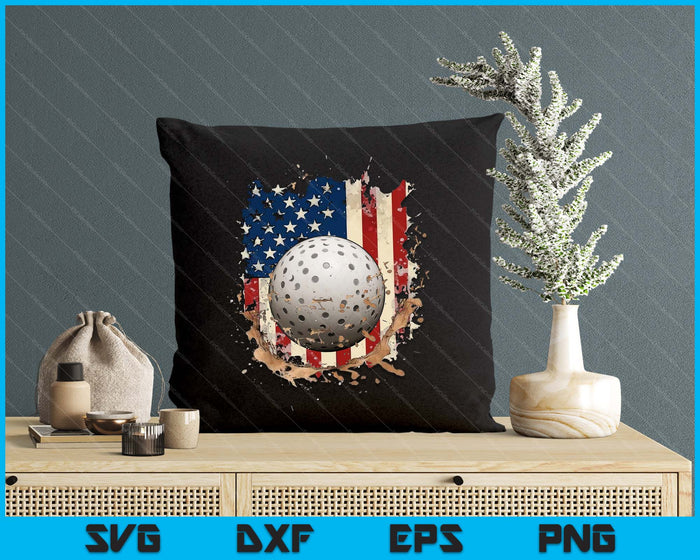 Patriotic Hockey 4th Of July Men USA American Flag Boys SVG PNG Digital Printable Files
