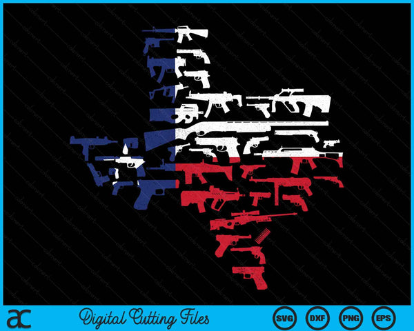 Patriotic US South Austin Guns Texas SVG PNG Digital Cutting Files