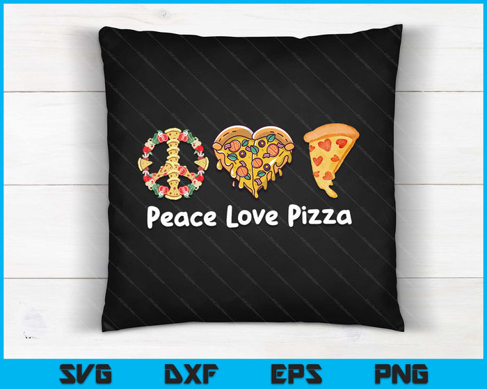 Peace Love Pizza Grappige Pizza SVG PNG digitale snijbestanden