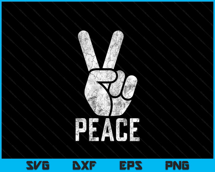 Peace Sign Shirt Women Men Kids Vintage 60s 70s Hippie SVG PNG Digital Printable Files
