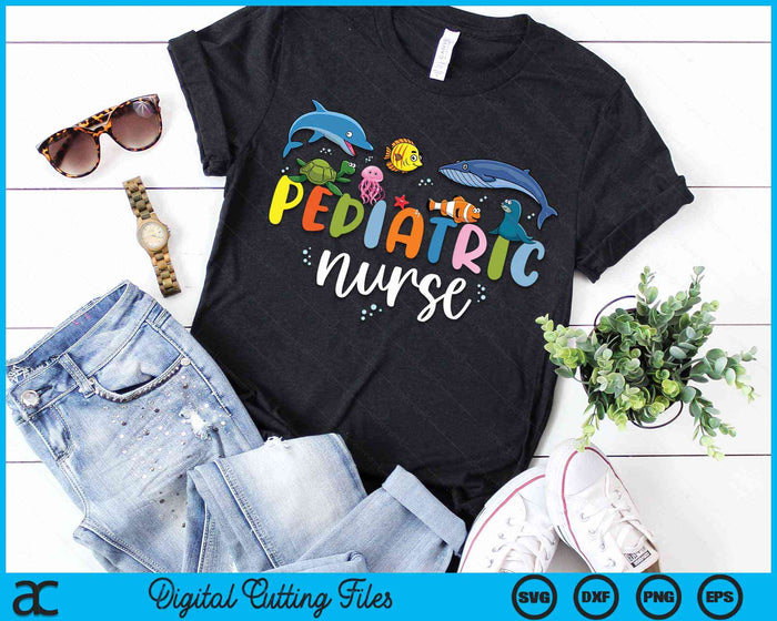 Pediatric Nurse PEDS Ocean Sea Appreciation Pediatric SVG PNG Digital Cutting File