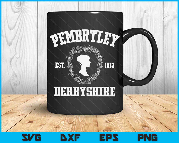 Pemberley Derbyshire 1813 Pride And Prejudice Jane Austen SVG PNG Digital Cutting Files