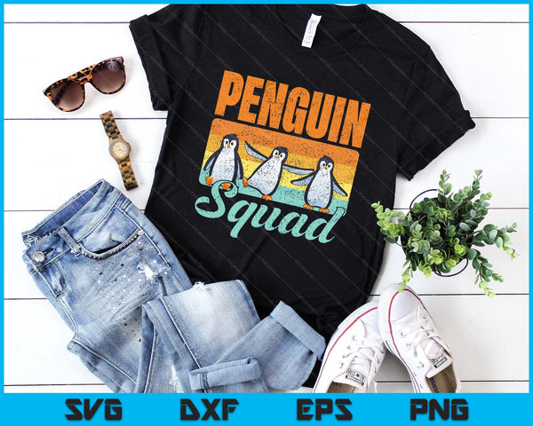 Penguin Squad Penguin Cute Animal Lover SVG PNG Digital Printable Files