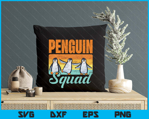 Penguin Squad Penguin Cute Animal Lover SVG PNG Digital Printable Files