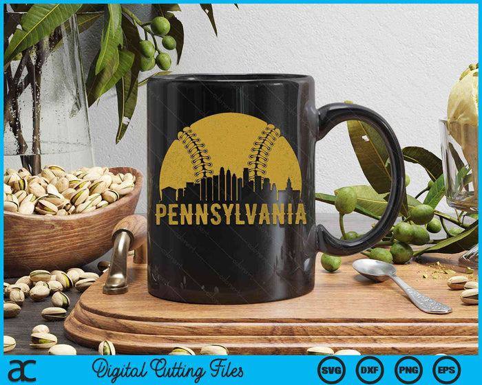 Pennsylvania Baseball Fan SVG PNG Cutting Printable Files