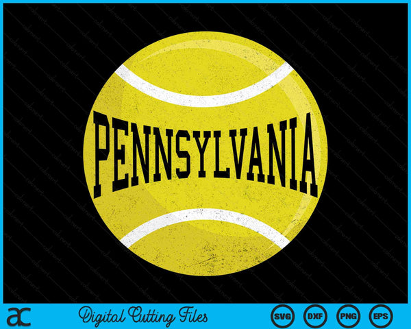 Pennsylvania Tennis Fan SVG PNG Digital Cutting Files