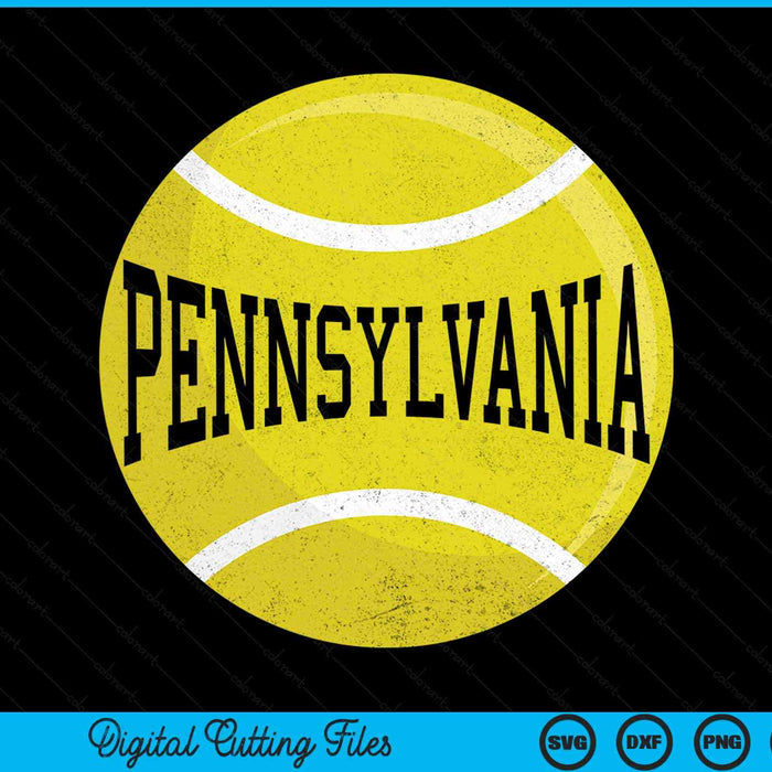 Pennsylvania Tennis Fan SVG PNG Digital Cutting Files