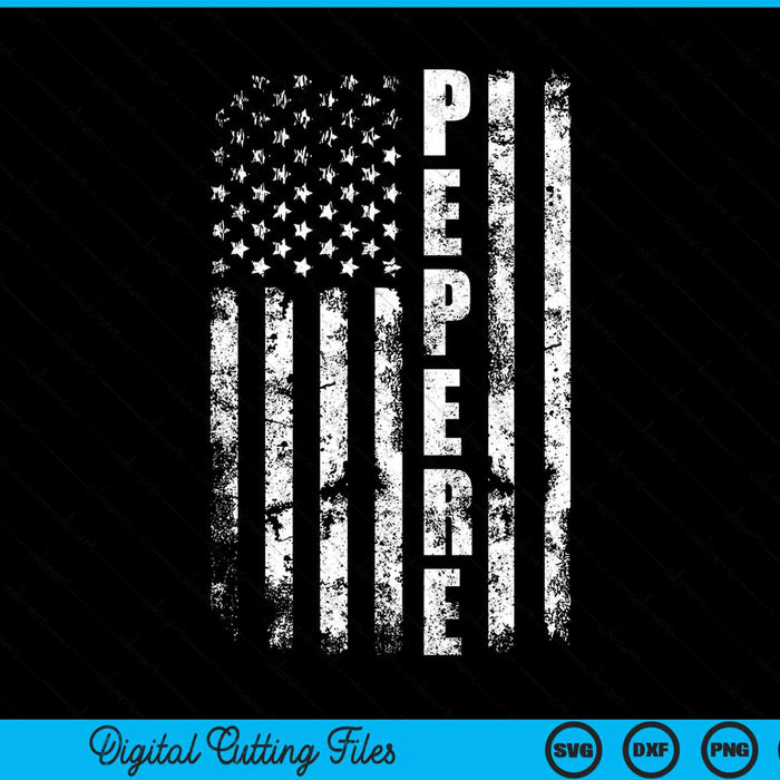 Pepere America Flag Family Christmas SVG PNG Digital Cutting File