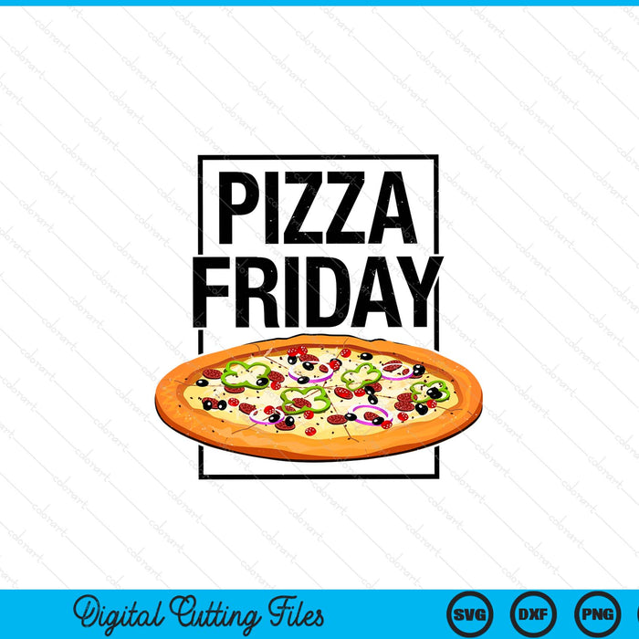 Pepperoni Pizza Friday Italian Food Lover SVG PNG Digital Printable Files