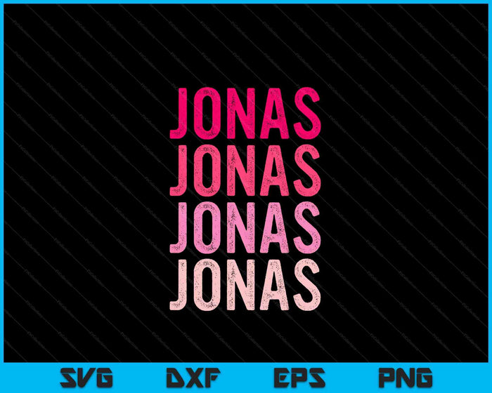 Personalized Name Jonas I Love Jonas SVG PNG Digital Cutting Files