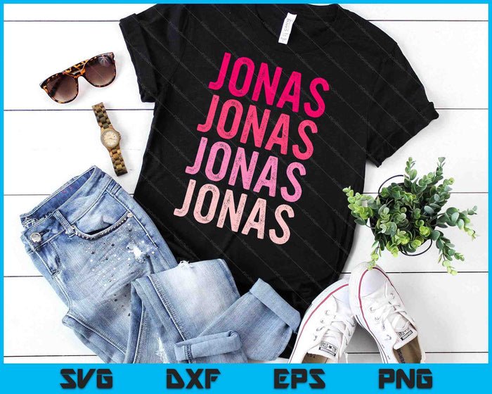 Personalized Name Jonas I Love Jonas SVG PNG Digital Cutting Files