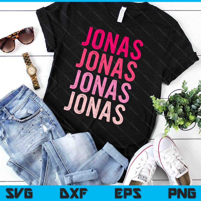 Personalized Name Jonas I Love Jonas SVG PNG Digital Cutting Files