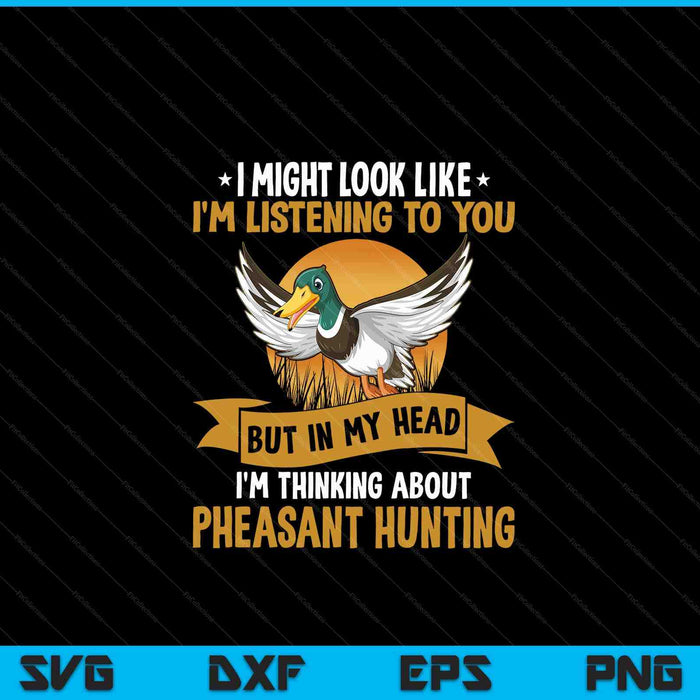 Pheasant Hunting Bird Game Activity SVG PNG Digital Cutting Files