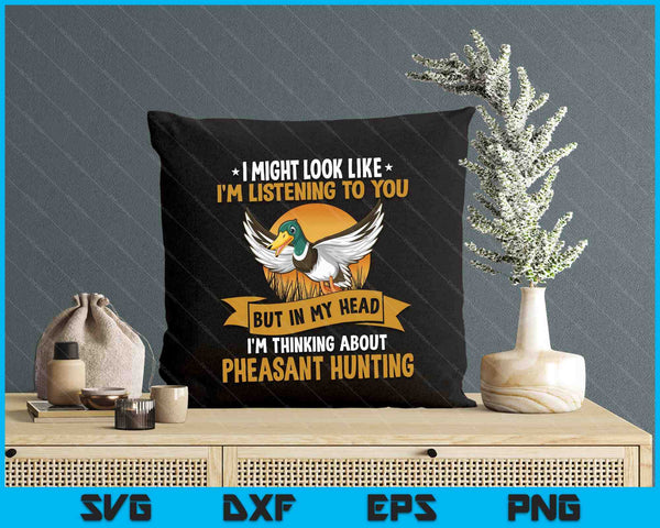 Pheasant Hunting Bird Game Activity SVG PNG Digital Cutting Files