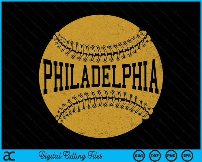 Philadelphia Baseball Fan SVG PNG digitale snijbestanden 