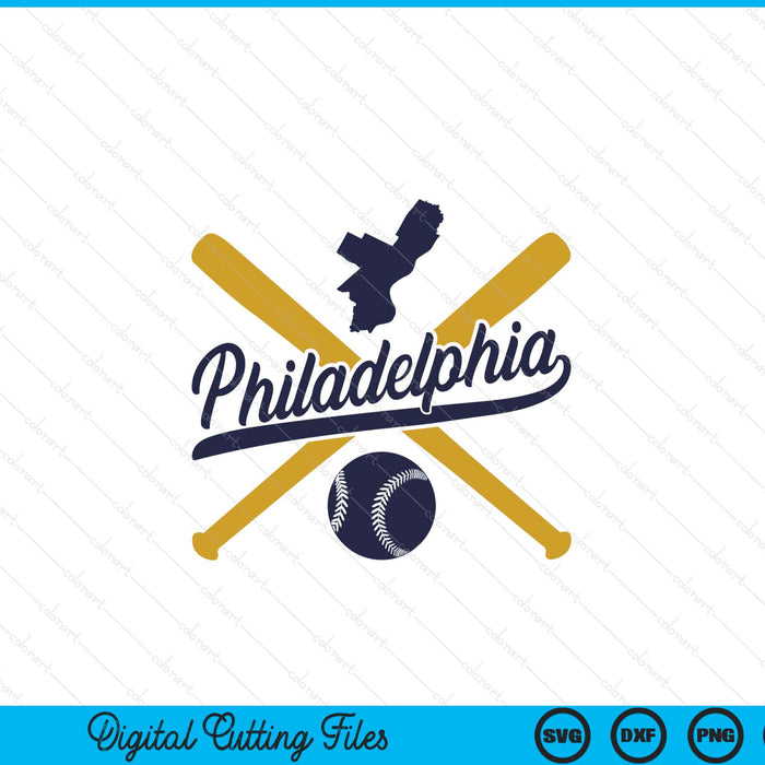 Philadelphia baseball vintage Wisconsin pride love city SVG cut file