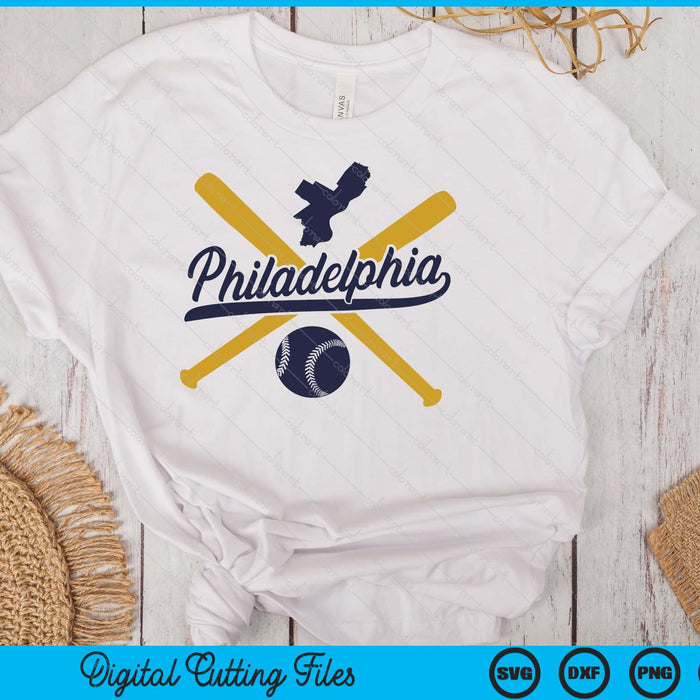 Philadelphia Baseball Vintage Wisconsin Pride Love City SVG PNG Digital Cutting Files