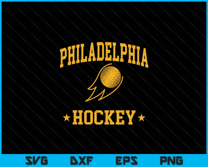 Philadelphia Hockey Vintage Gameday Retro Hockey Lover SVG PNG Files