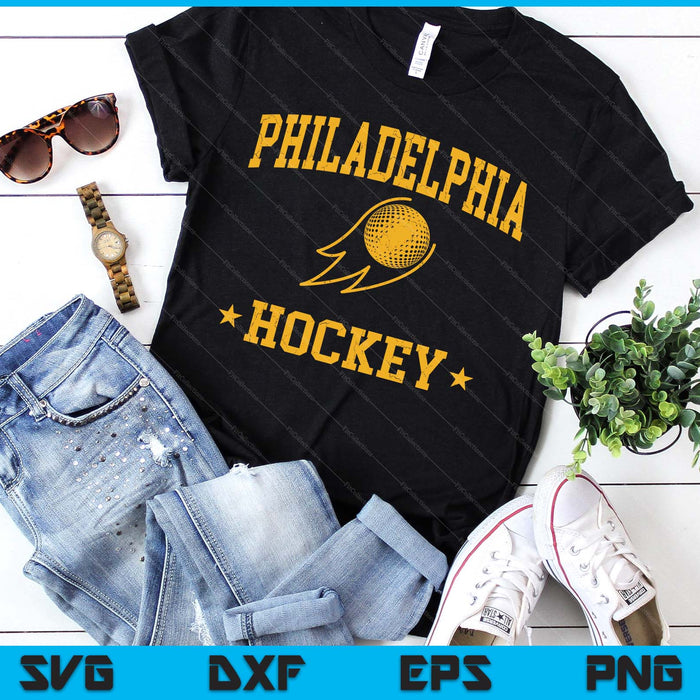 Philadelphia Hockey Vintage Gameday Retro Hockey Lover SVG PNG Files
