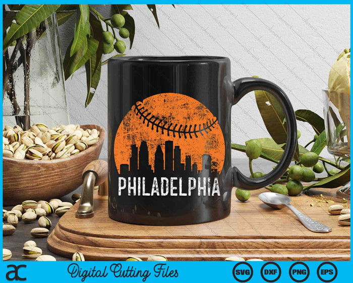 Philadelphia Skyline Philadelphia Baseball SVG PNG Digital Cutting Files