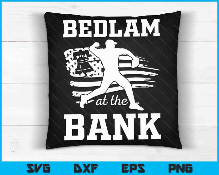 Philly Bedlam Bedlam bij de Bank Philadelphia Baseball SVG PNG digitale snijbestanden