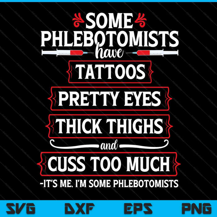 Phlebotomist thighs phlebotomy technician nurse SVG cut file