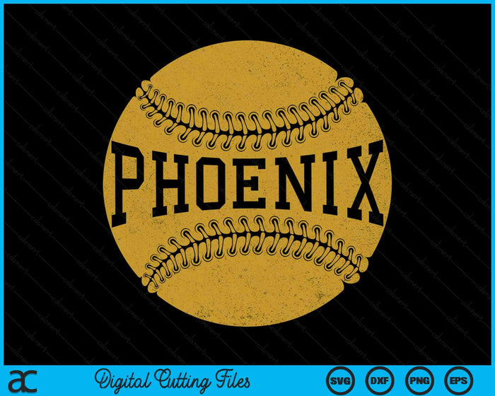 Phoenix honkbal fan SVG PNG digitale snijbestanden 