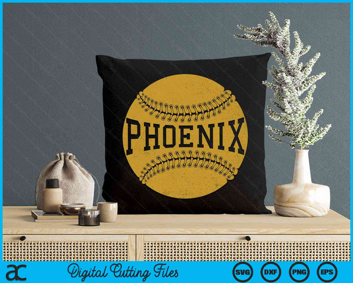 Phoenix honkbal fan SVG PNG digitale snijbestanden 