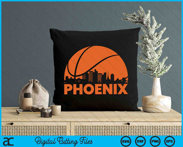 Phoenix Basketball Shirt AZ Arizona Skyline Sunset SVG PNG Digital Cutting Files