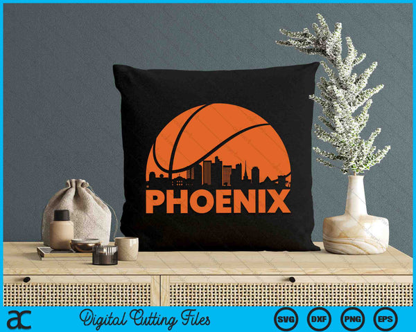 Phoenix basketbalshirt AZ Arizona Skyline zonsondergang SVG PNG digitale snijbestanden