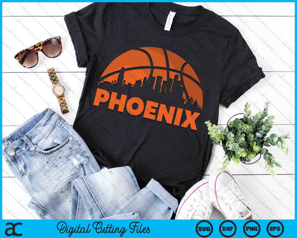 Phoenix City Skyline Phoenix Basketball SVG PNG Digital Cutting Files