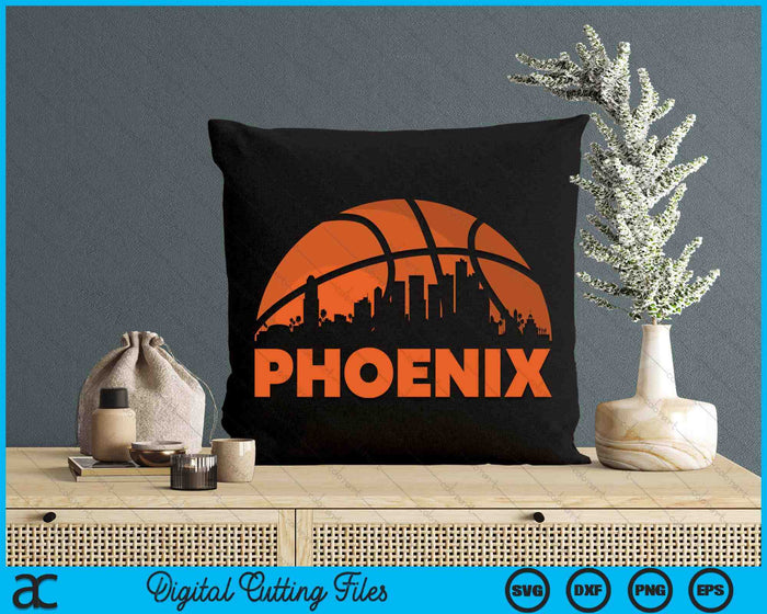 Phoenix City Skyline Phoenix Basketball SVG PNG Digital Cutting Files