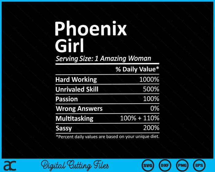 Phoenix Girl AZ Arizona City Home Roots SVG PNG Archivos de corte digital