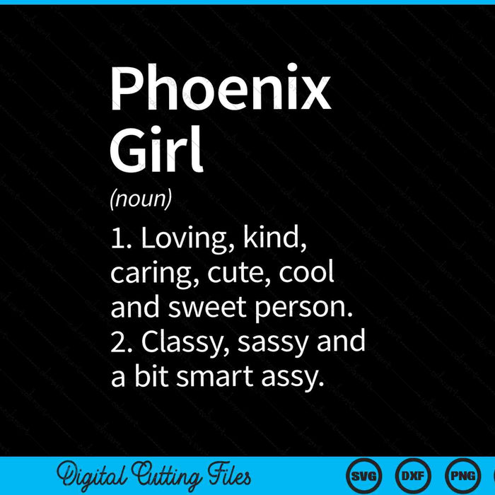 Phoenix Girl AZ Arizona Home Roots SVG PNG digitale snijbestanden