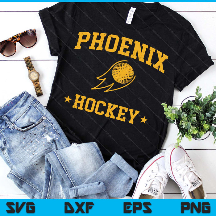 Phoenix Hockey Vintage Gameday Retro Hockey Lover SVG PNG SVG PNG Files