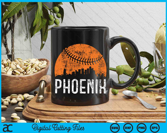 Phoenix Skyline Phoenix Baseball SVG PNG Printable Cutting Files