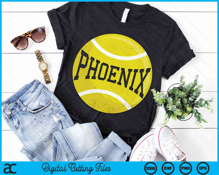 Phoenix Tennis Fan SVG PNG Digital Cutting Files