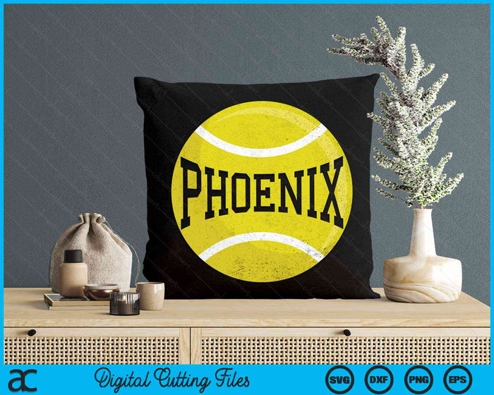 Phoenix Tennis Fan SVG PNG Digital Cutting Files