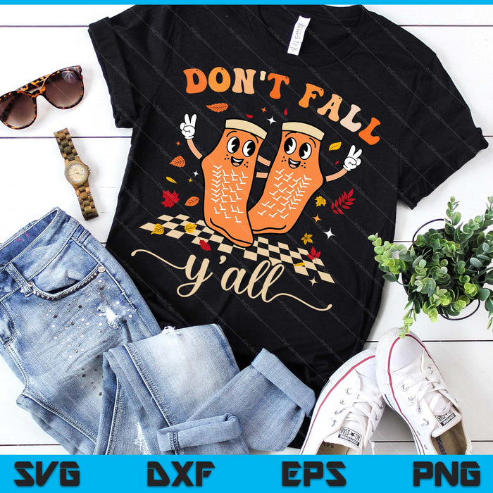 Physical Therapy Nurse Don't Fall Y'all Fall Prevention Fall SVG PNG Digital Printable Files