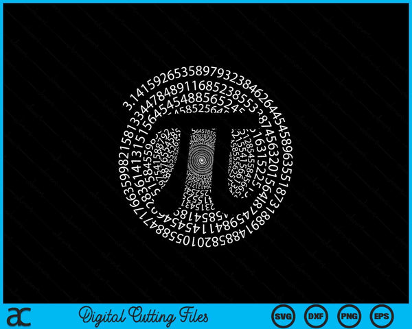 Pi 3,14 pi number symbol math science SVG cut file