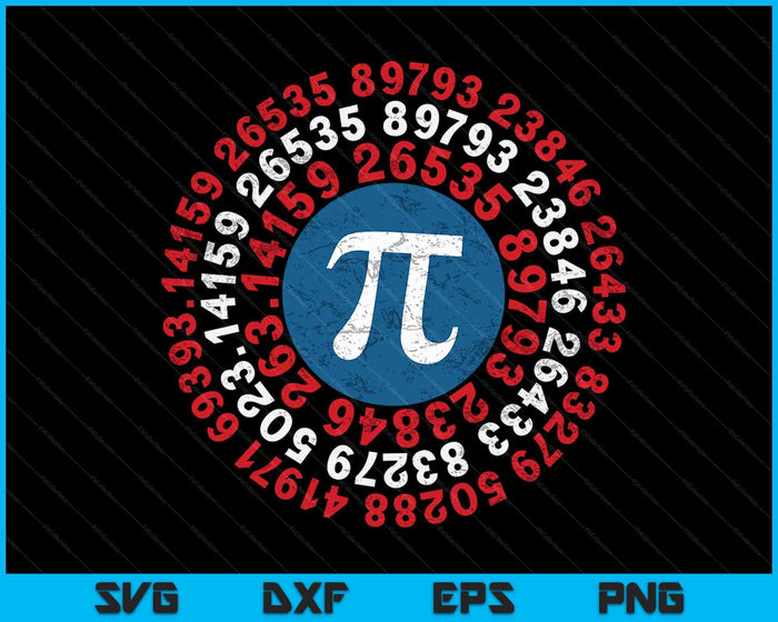 Pi Day Math Captain 3.14 Pi SVG PNG digitale afdrukbare bestanden