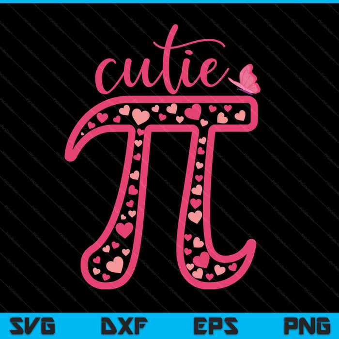 Pi day math teacher cutie pi SVG cut file