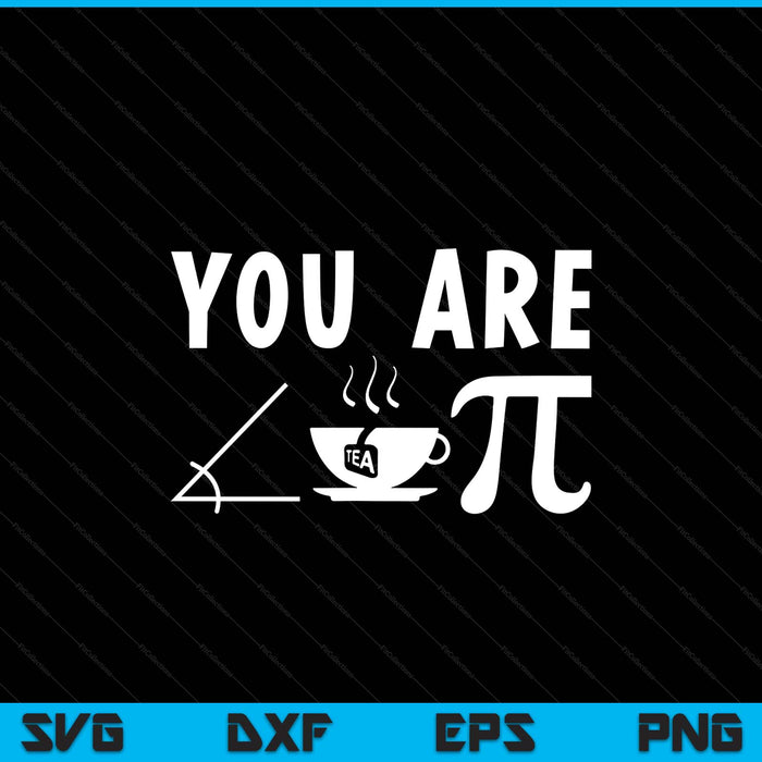 Pi day women teacher math cutie pie acute tea pie SVG cut file