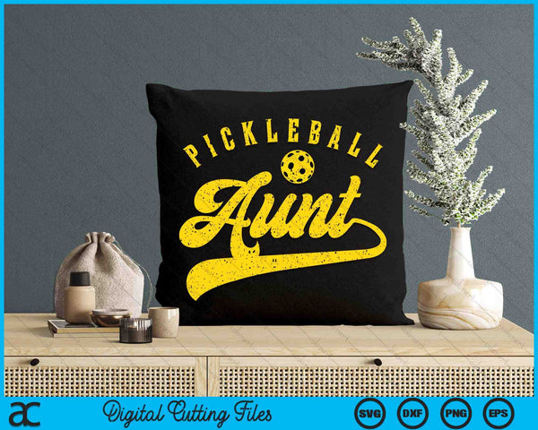 Pickleball Aunt SVG PNG Digital Cutting File