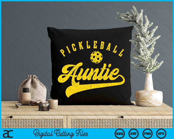 Pickleball Auntie SVG PNG Digital Cutting File